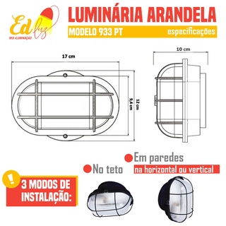 Arandela Tartaruga De Vidro Para Parede Jardim Garagem Shopee Brasil