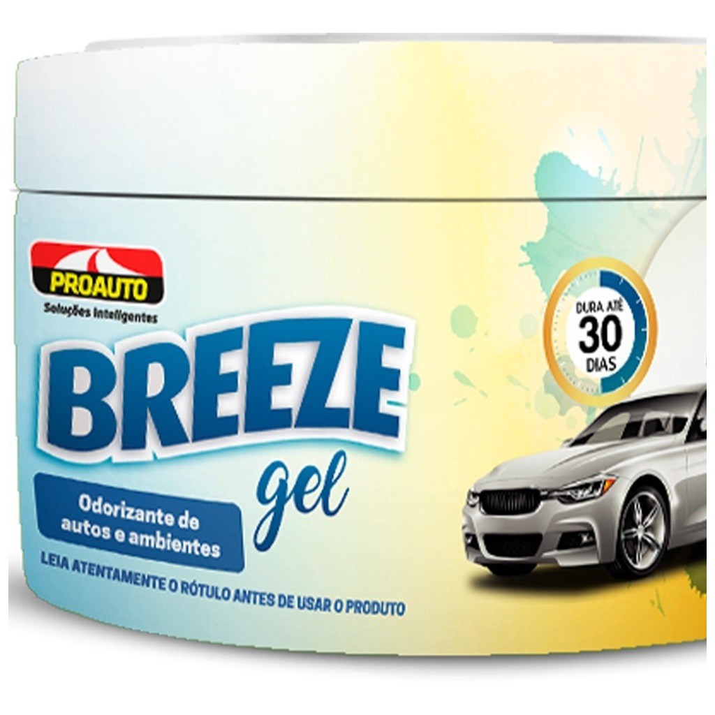 Cheirinho Carro Aromatizante Breeze Gel Proauto Carro Novo 60g