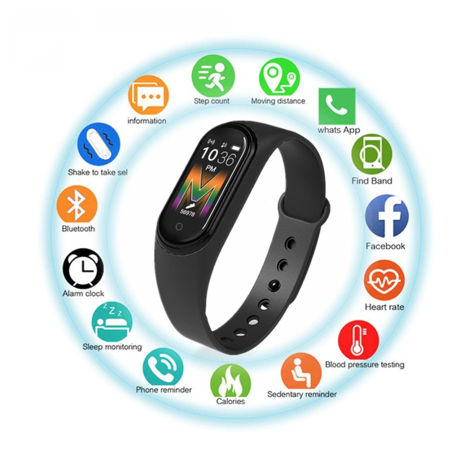 Relógio M5 Smartwatch Atividade Fisica Digital Smartband Relógio