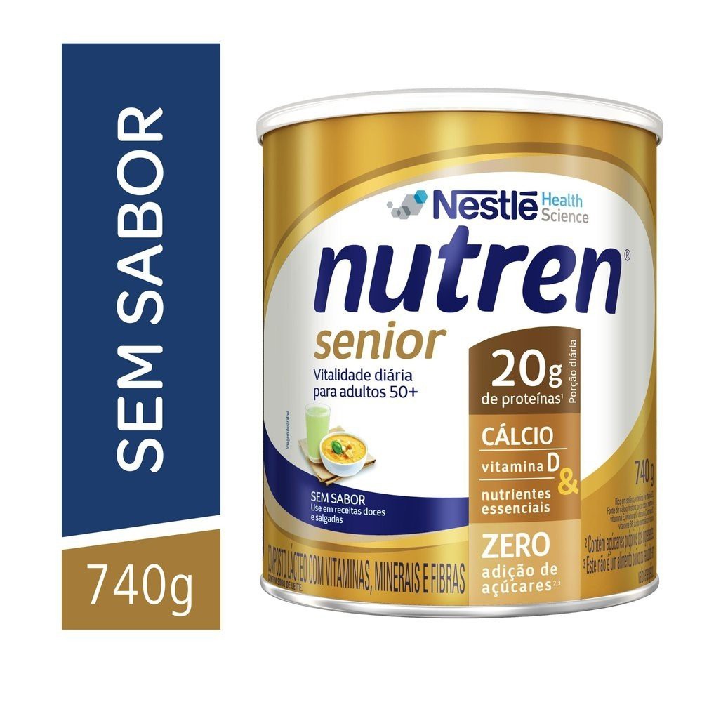 Nutren Senior Sem Sabor - 740g Nestlé