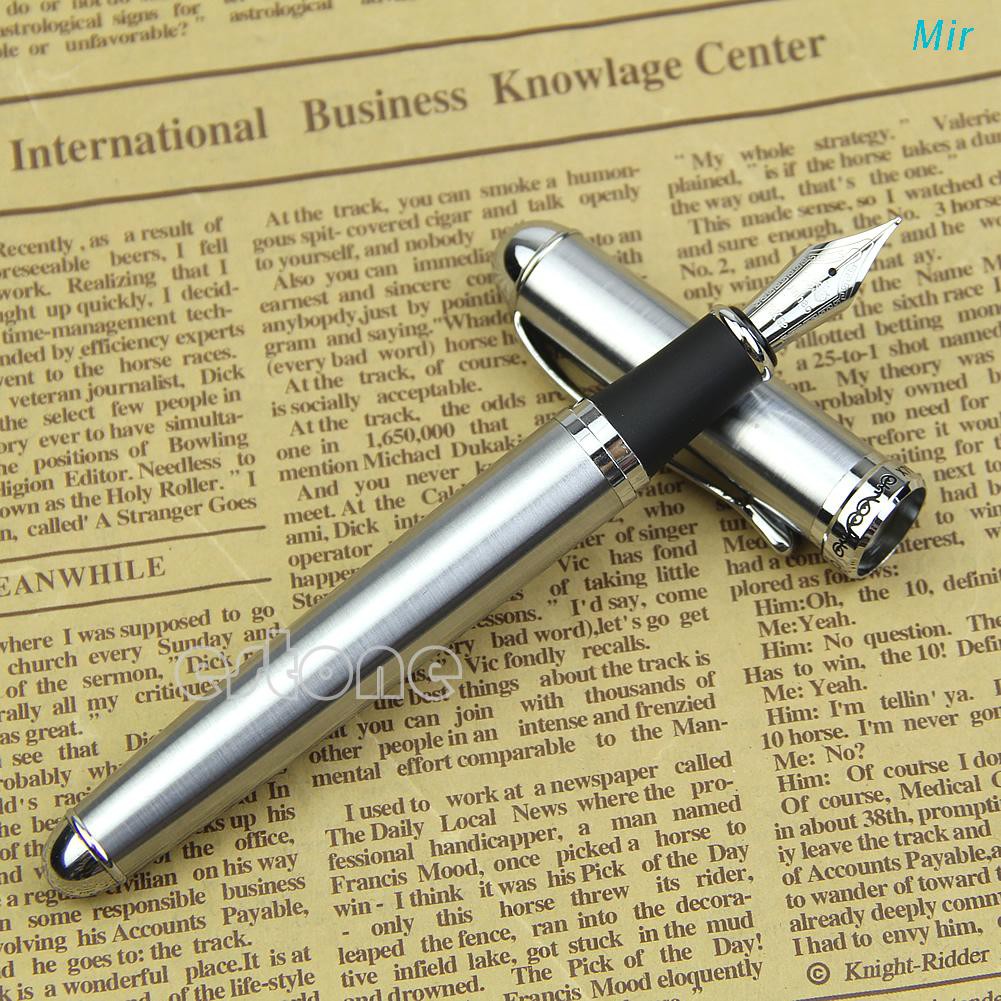 Mir Hot Sold New Jinhao X750 Silver Stainless Steel Medium 18KGP Nib