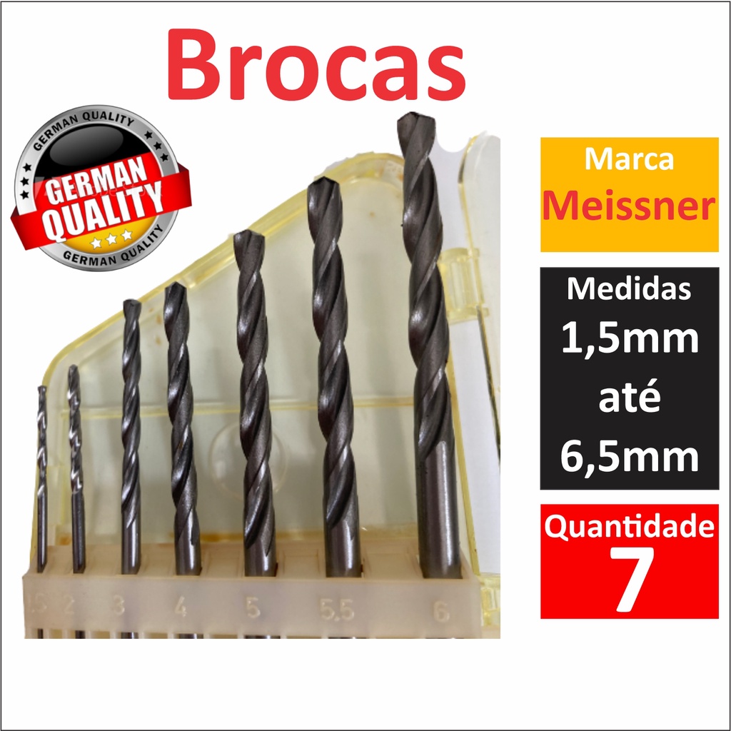 Broca De A O Rapido Hss Brocas Mm At Mm Escorrega O Pre O