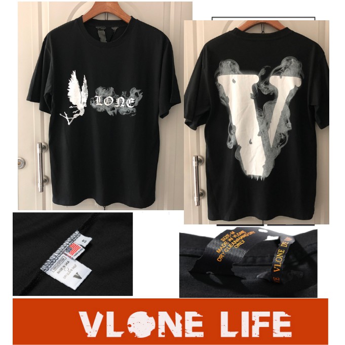 Entrega R Pidanovo Homem Mulher Amantes Vlone Camiseta Big V Casual