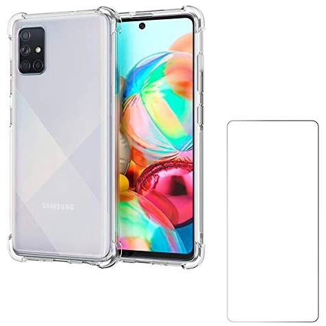 Capa Anti Quedas Bordas Reforçadas Galaxy A71 Película Vidro Kit