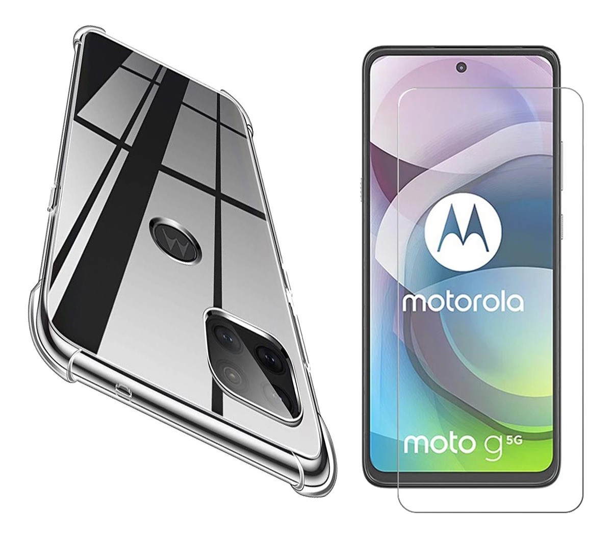 Capa Capinha Anti Shock Motorola Moto G 5g Película Vidro REF 034M