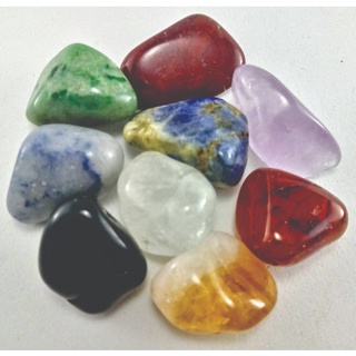 Kit 7 Pedras Cristais Naturais Dos Chakras Yin Yang Grande Shopee Brasil