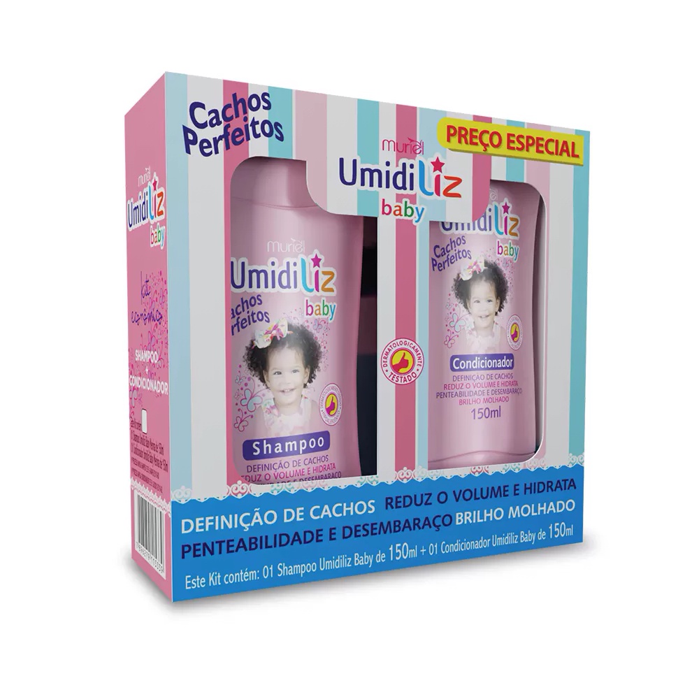 Kit Muriel Umidiliz Baby Menina Shampoo Condicionador Shopee Brasil