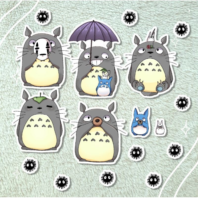 Adesivos Meu Amigo Totoro 17 Unidades Shopee Brasil