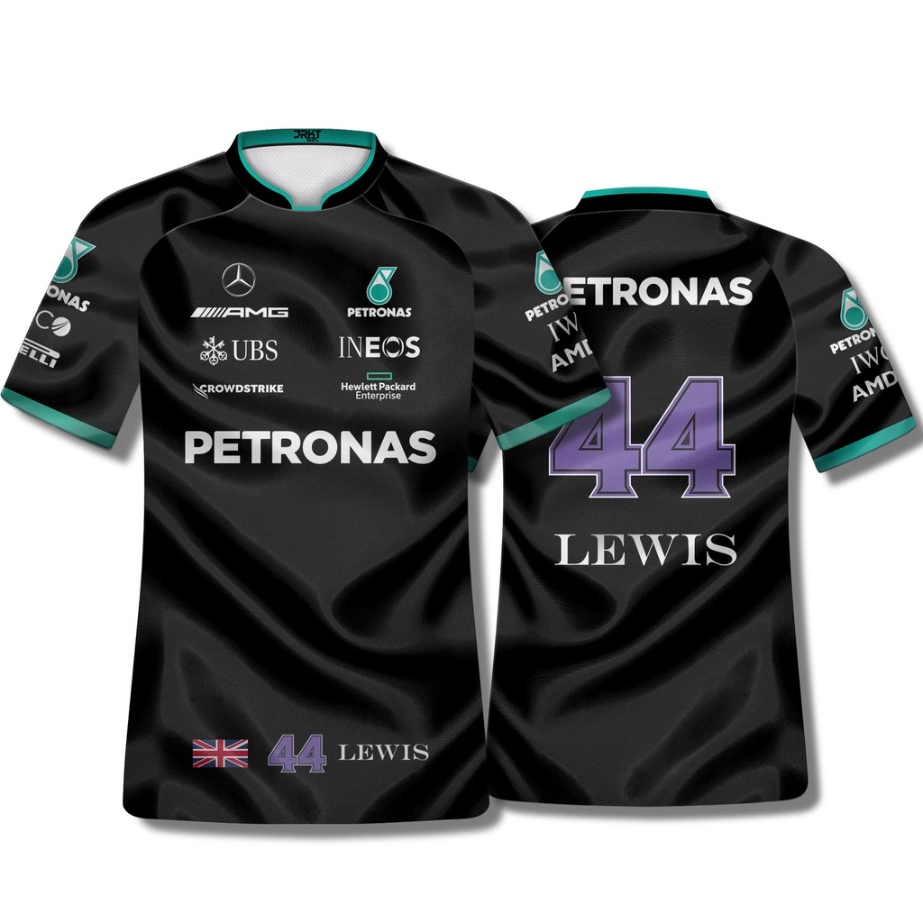 Camisa Camiseta F Formula Mercedes Lewis Hamilton Escorrega O