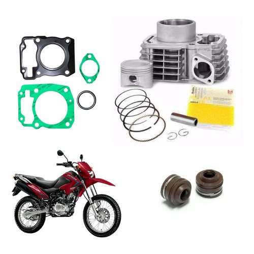 Kit Cilindro Motor Nxr 150 Bros Cg 150 Titan Fan Juntas Retentor