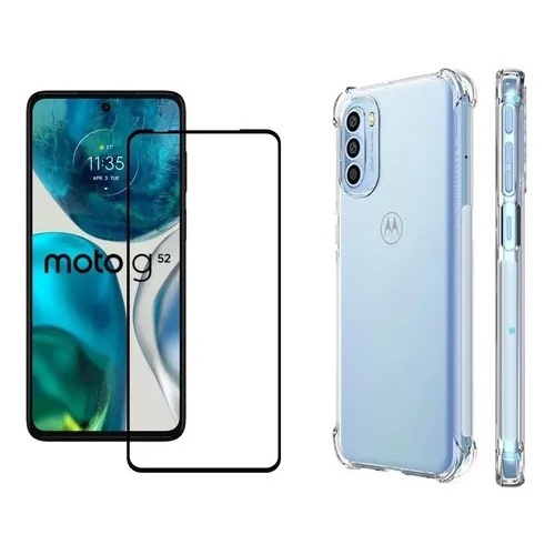 Capinha Capa Case Anti Impacto Pelicula 3d Para Moto G52 Tela 6 6