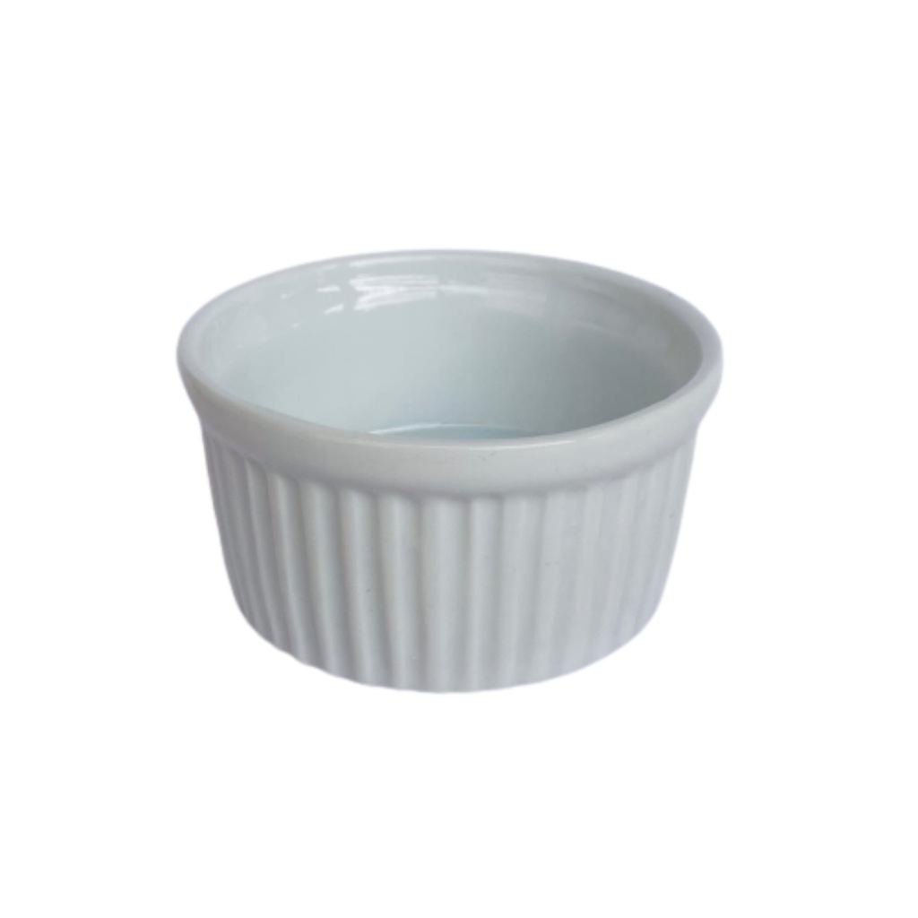 Kit Ramequim Ramekin Porcelana Branca Forminhas Ml Para Molho Pate