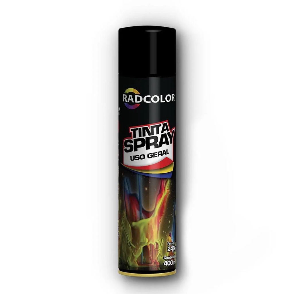 Tinta Preto Brilhante Spray Ml Uso Geral Shopee Brasil