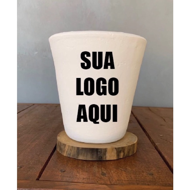 Vaso Para Planta Logomarca Personalizada Shopee Brasil