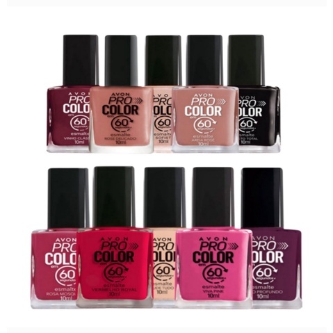 Esmaltes Pro Color Segundos Avon Ml Shopee Brasil