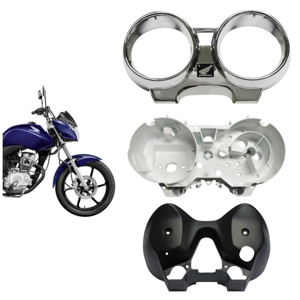 Kit Carenagem Honda Titan 150 Preto Injetado 2004 A 2008 Completo