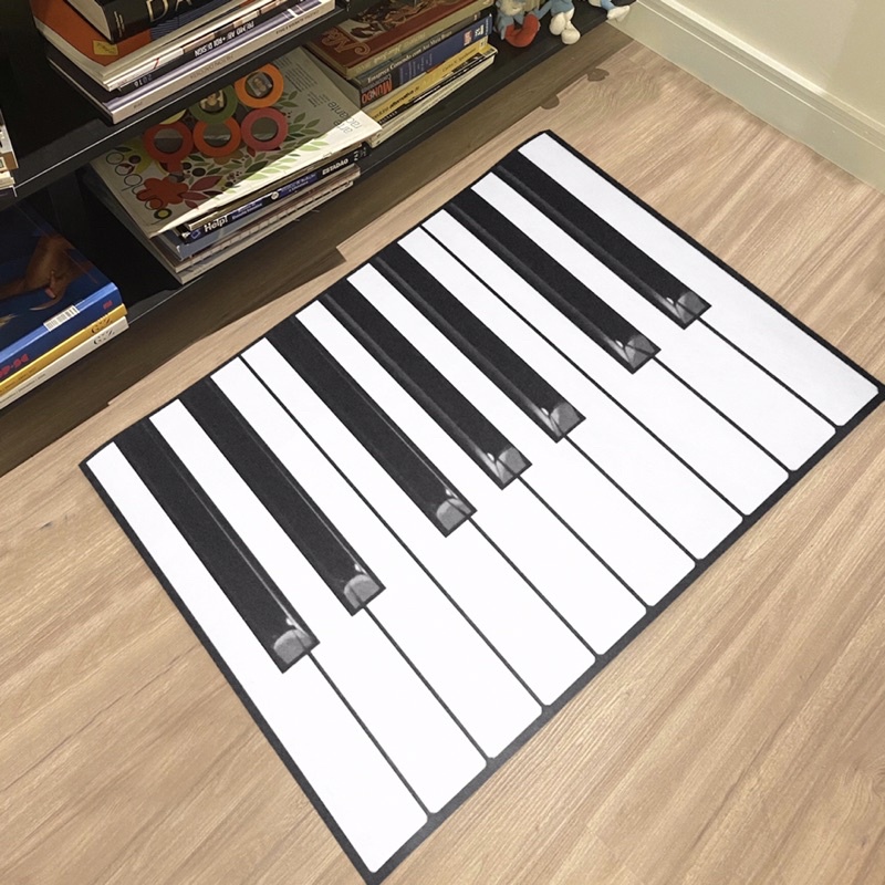 Tapete Decorativo Grande Sala Teclas Teclado Piano X Cm Shopee