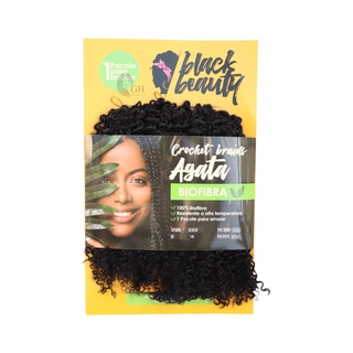 Cabelo Cacheado Bio Fibra Black Beauty Agata Crochet Braids