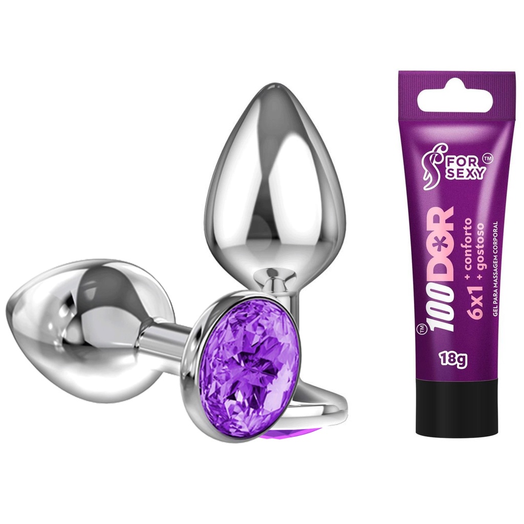 Kit Plug Anal Dor Gel Lubrificante Dessensibilizante Anal Sex