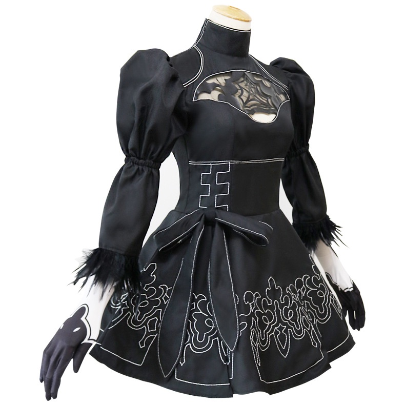 Nier Automata Yorha 2B Cosplay Suit Anime Women Outfit Disguise Costume