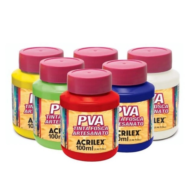 Tinta Pva Fosca Artesanato Madeira Acrilex Ml Cores Shopee Brasil