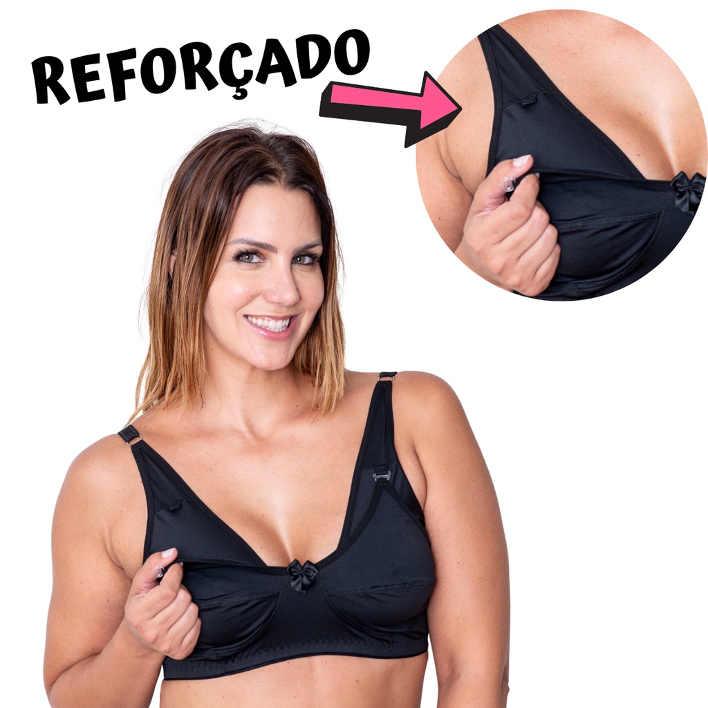 Sutiã Amamentação Gestante Reforçado Sutian Lingerie Shopee Brasil