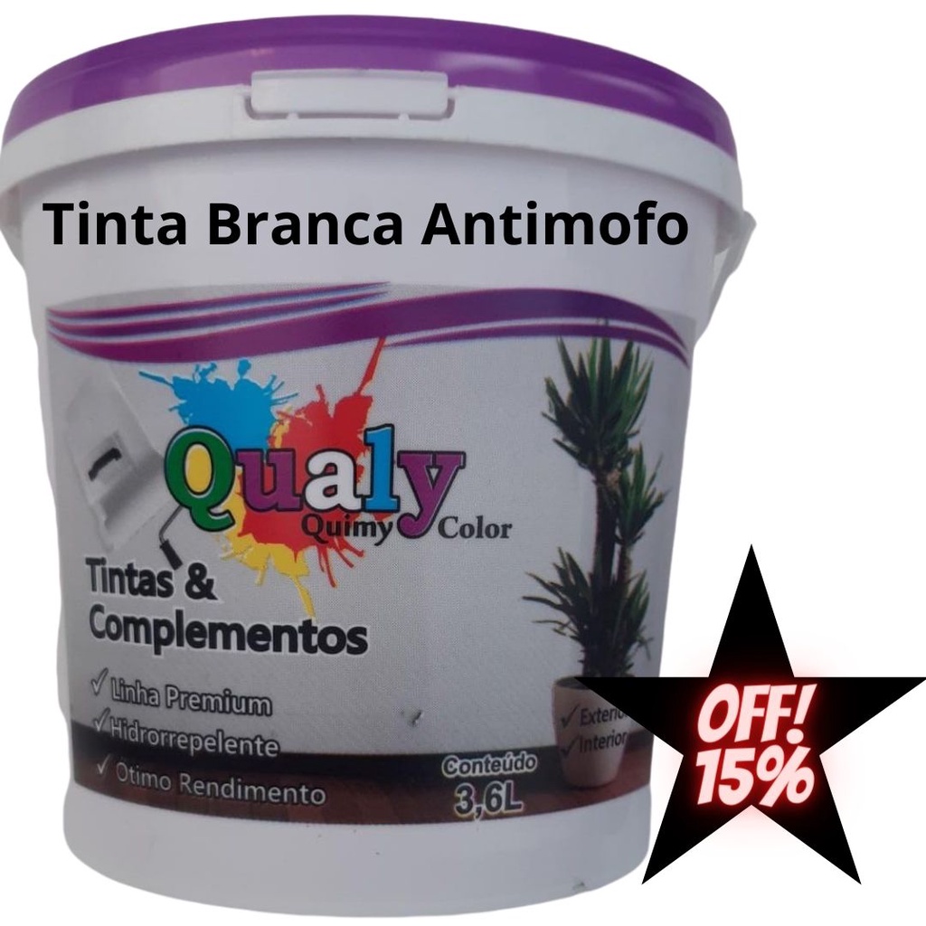 Tinta Branca Acr Lica Antimofo Litros Uso Interno Shopee Brasil