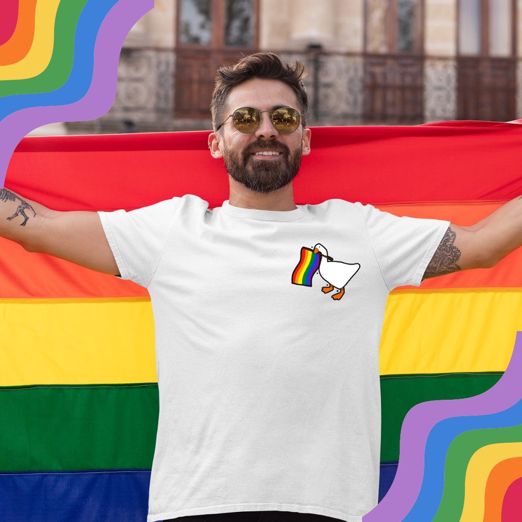 Camisetas Unissex Pato Meme Pride Lgbtqia Gay Pride Orgulho Lgbt