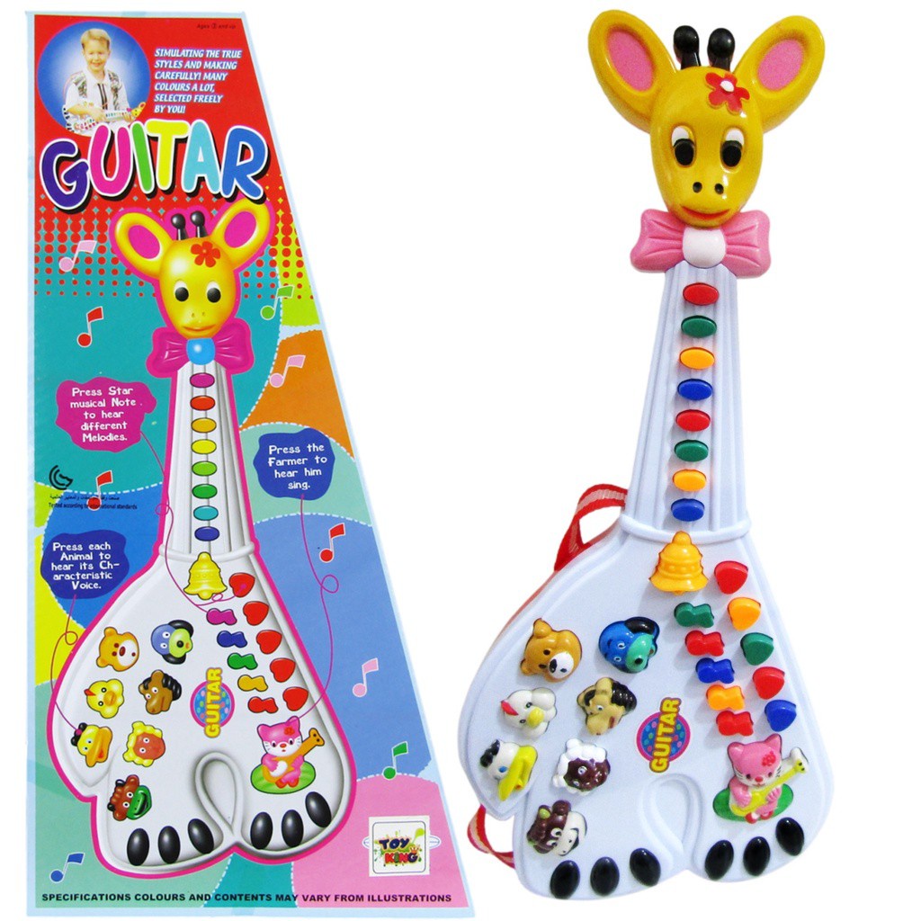 Brinquedo Infantil Guitarra Girafa Luz E Som Piano Shopee Brasil