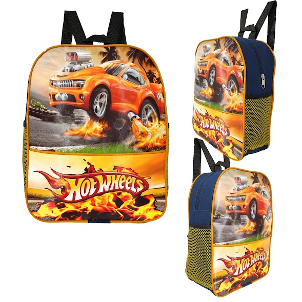 Mochila Escolar Infantil Pequena De Costas Hot Wheels Az Shopee Brasil