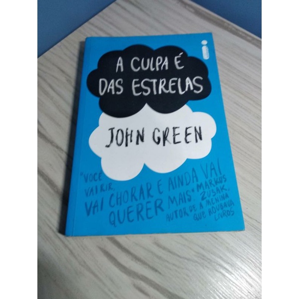 Livro A culpa é das estrelas John Green usado Shopee Brasil