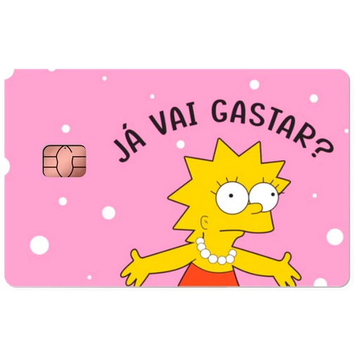 ADESIVO PARA CARTÃO DE CRÉDITO LISA JÁ VAI GASTAR Shopee Brasil