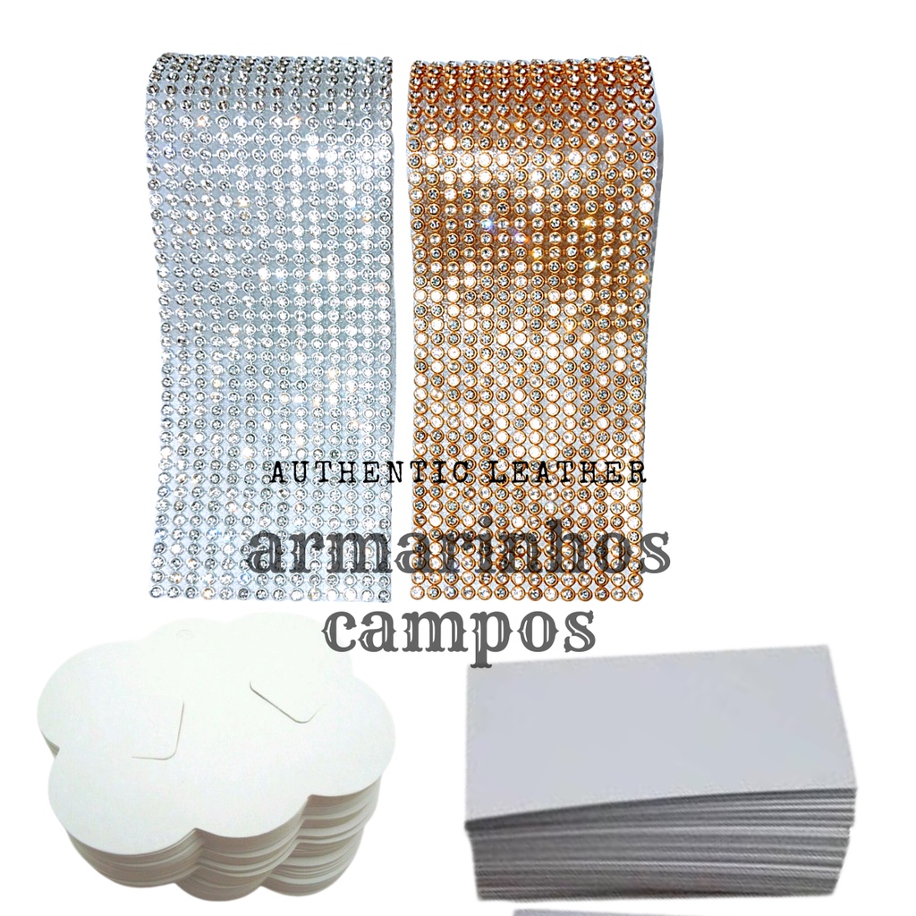 Kit Manta De Strass Original Dourada E Prata Papeleta Nuvem