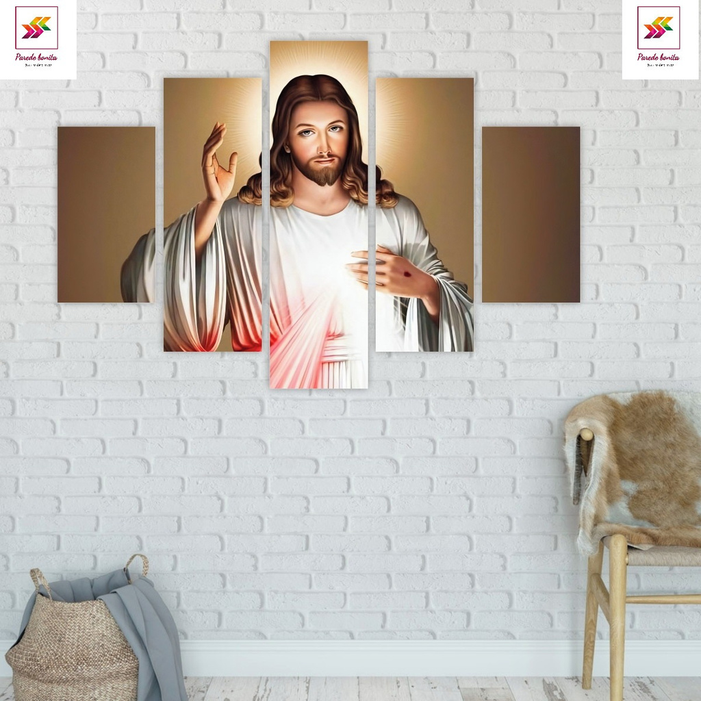 Quadros Decorativos Grande Jesus Misericordioso Shopee Brasil