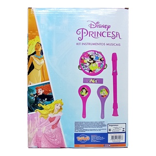 Kit Instrumentos Musicais Infantil Princesa Brinquedo Disney Shopee