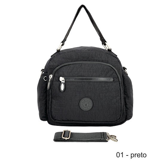 Bolsa Feminina Nylon Tactel Vivatti Al A De Ombro E Transversal