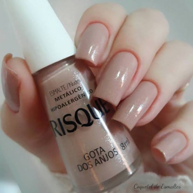 Esmalte Risqué Nude Gotas dos Anjos 8ml Shopee Brasil