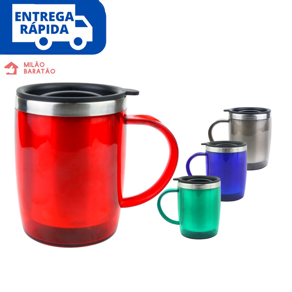 Caneca Termica Tampa Caneca Tampa Inox Ml Shopee Brasil