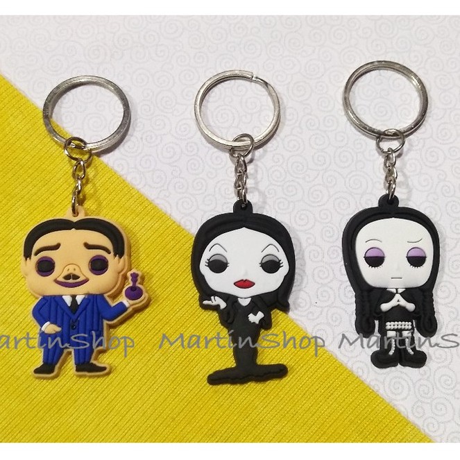 Chaveiro Emborrachado Família Addams Colecionáveis Geek Shopee Brasil