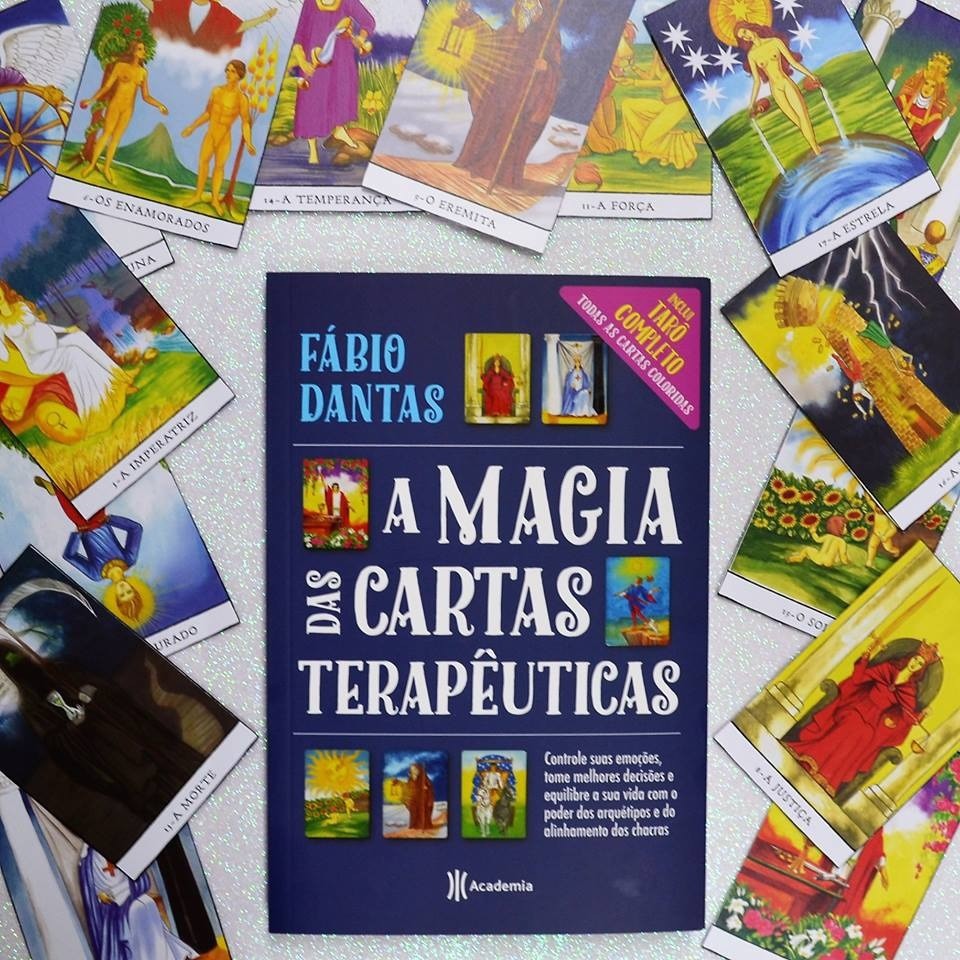 Livro A magia das cartas terapêuticas - Ganhe o Curso Grátis - Acompanha as cartas