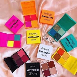 Mini Paleta Febella Cores Quarteto De Sombras Febella Sombras