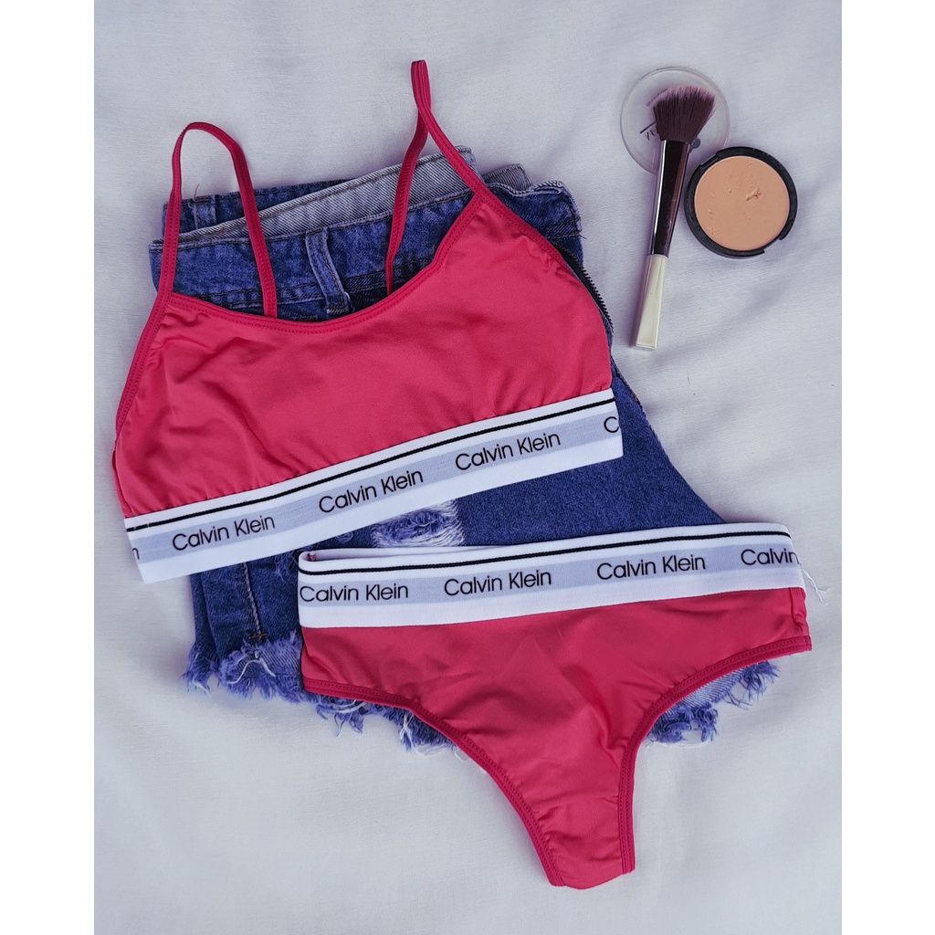 Conjunto Calvin Klein Sem Bojo Shopee Brasil