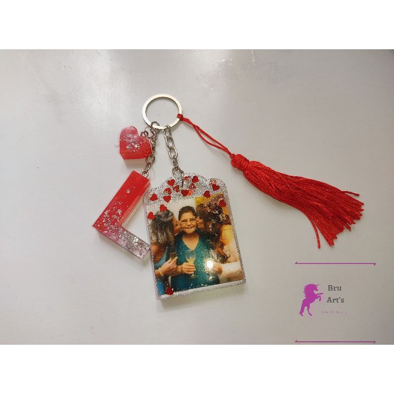 Chaveiro Personalizado Em Resina Epoxi Foto Shopee Brasil