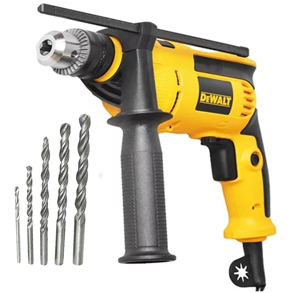 Furadeira De Impacto 710W 1 2 5 Brocas Para Concreto 220V 127V DEWALT