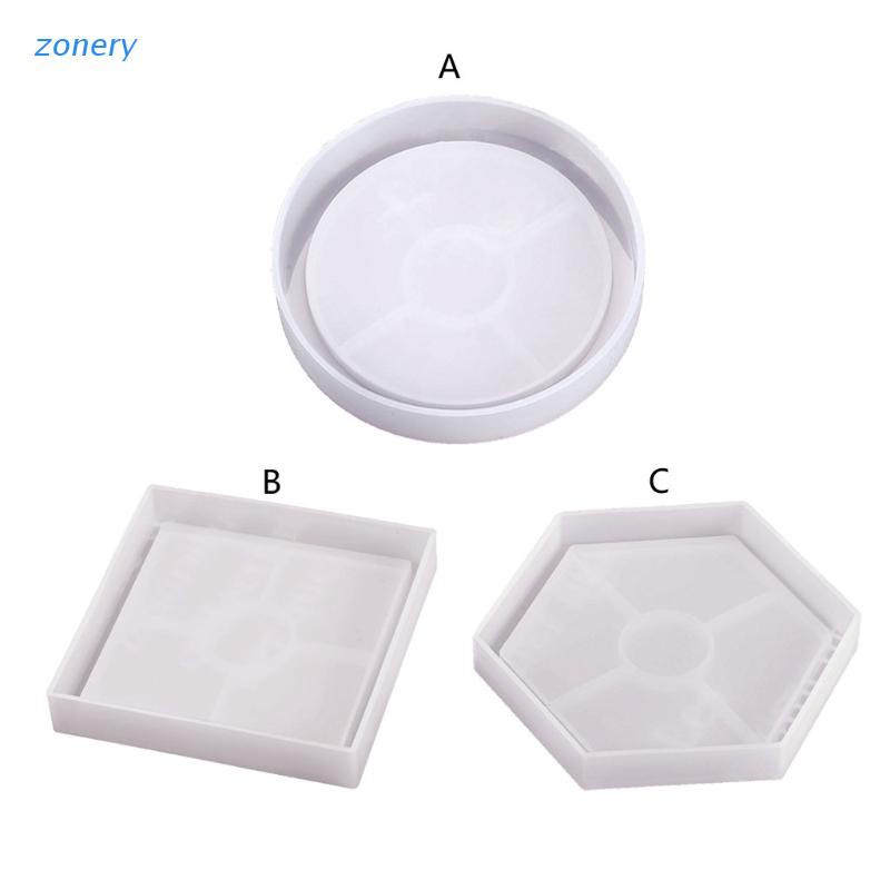 Zon Coaster Molde De Silicone Ep Xi Fundi O Molde Quadrado Redondo