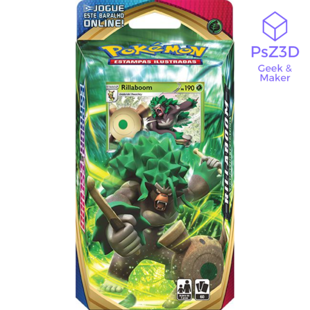 Pok Mon Tcg Starter Deck Pok Mon Rillaboom Espada E Escudo Shopee