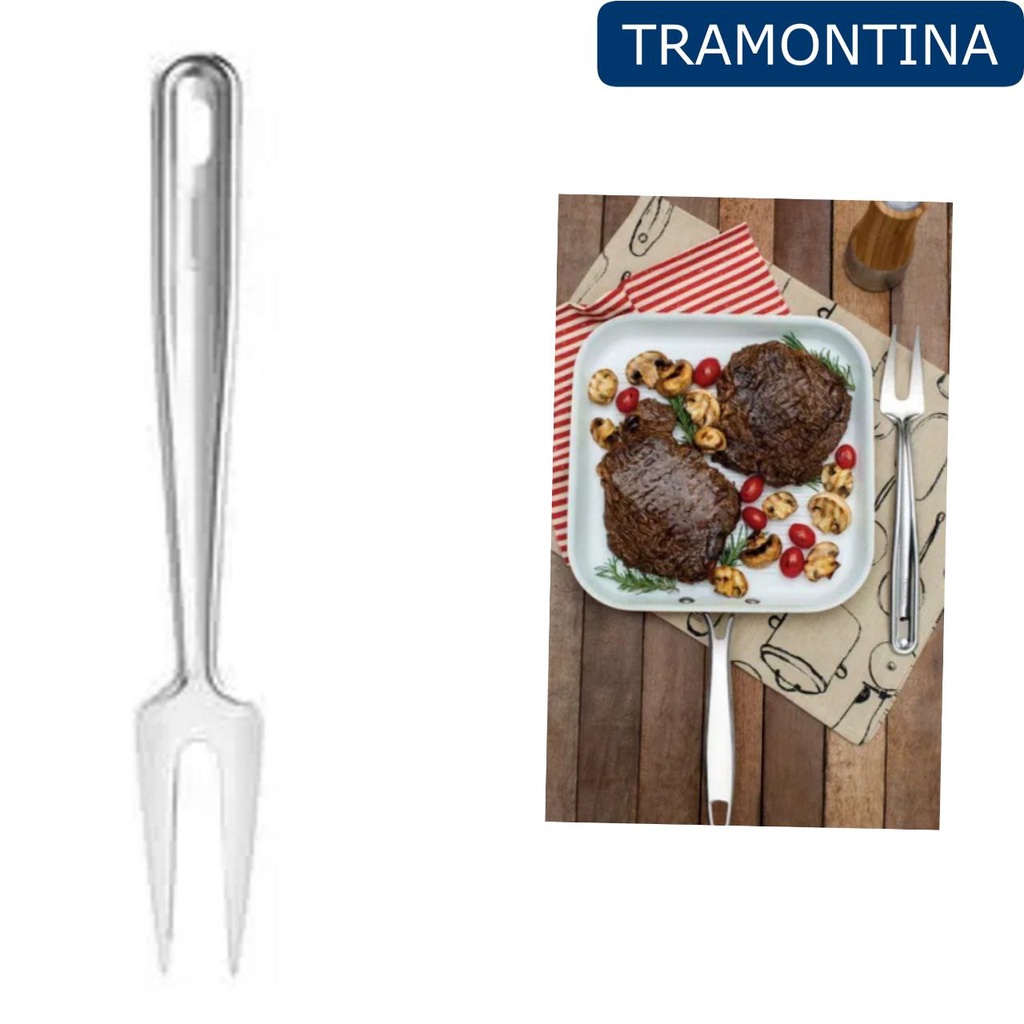 Garfo Churrasco Trinchante Extrata Inox 31 Cm Tramontina Shopee Brasil