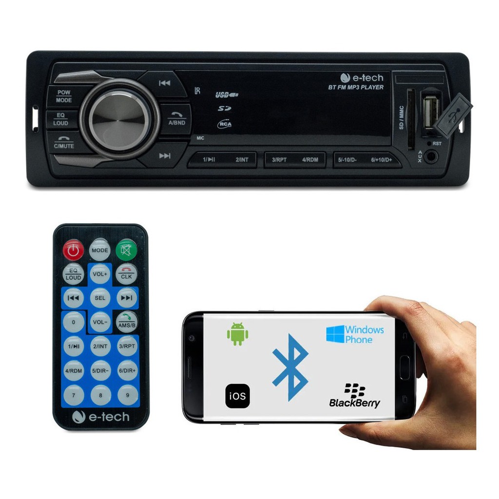 SOM AUTOMOTIVO BLUETOOTH AUTO RADIO SOM CARRO KP C22BH Shopee Brasil