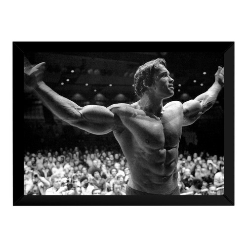 Quadro Arnold Schwarzenegger Poster Moldurado Shopee Brasil