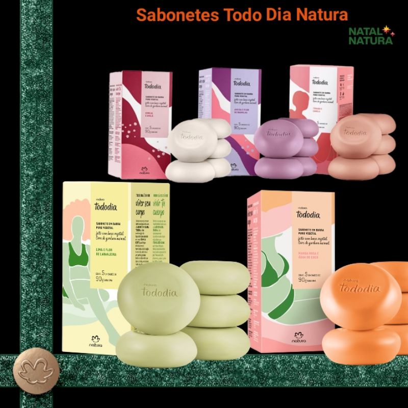 Kit De 3 Caixas De Sabonetes Sortidos Todo Dia Natura Shopee Brasil